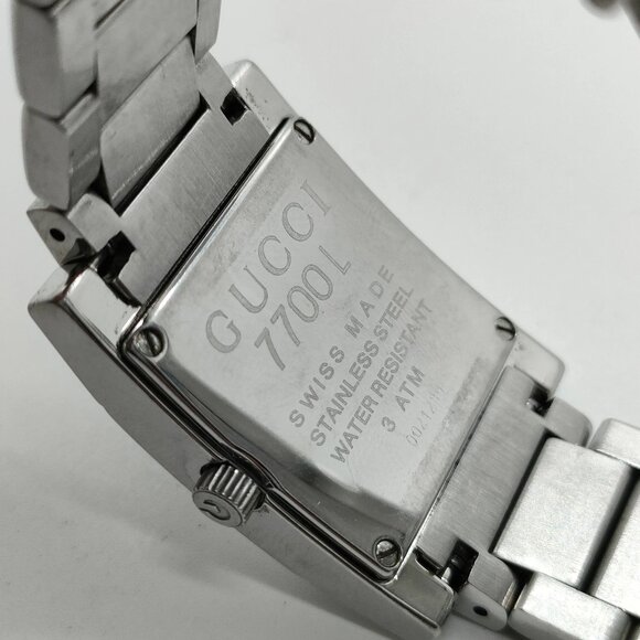 Authentic Gucci Watch 7700L 24mm Women's Whites X Silver mn156-111825 - Picture 6 of 9